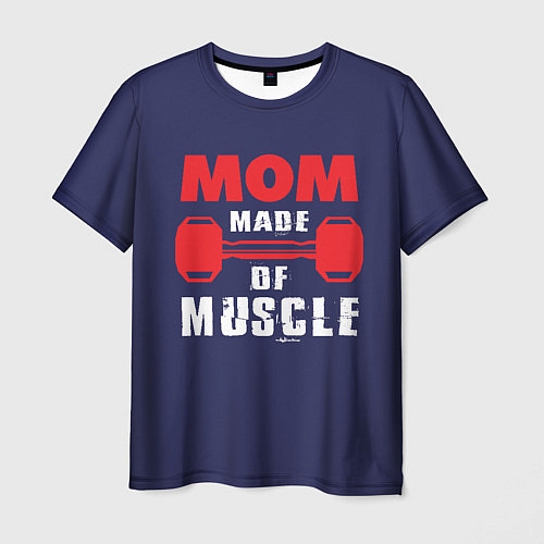 Мужская футболка Наращивание мышц / 3D-принт – фото 1