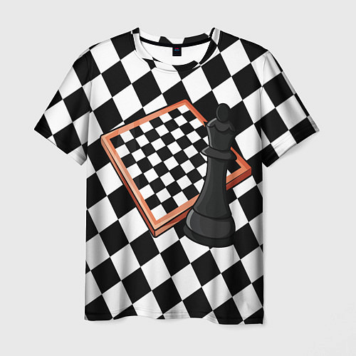 Мужская футболка Шахматы / 3D-принт – фото 1