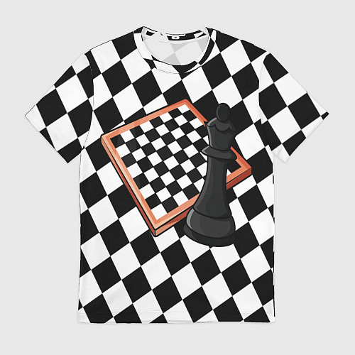 Мужская футболка Шахматы / 3D-принт – фото 1