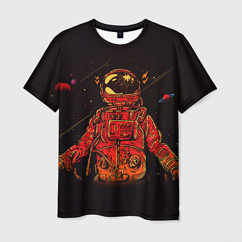 Мужская футболка Отчаянный Космонавт / 3D-принт – фото 1
