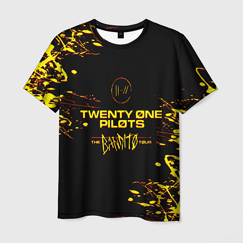 Мужская футболка TWENTY ONE PILOTS TOP / 3D-принт – фото 1