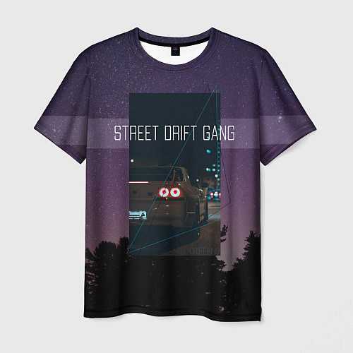 Мужская футболка Street Drift Gang Дрифт / 3D-принт – фото 1