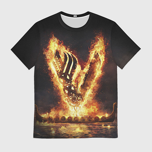 Мужская футболка ВИКИНГИ VIKINGS V / 3D-принт – фото 1