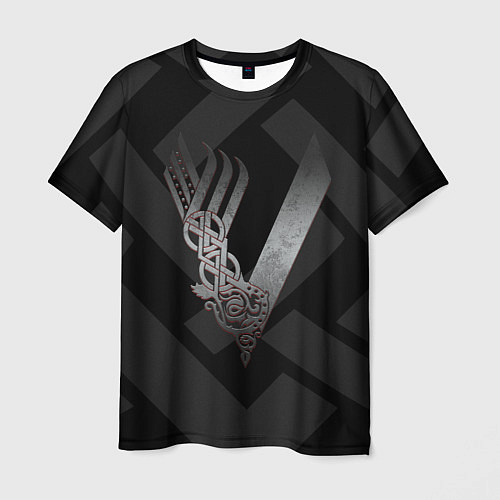 Мужская футболка ВИКИНГИ VIKINGS V / 3D-принт – фото 1