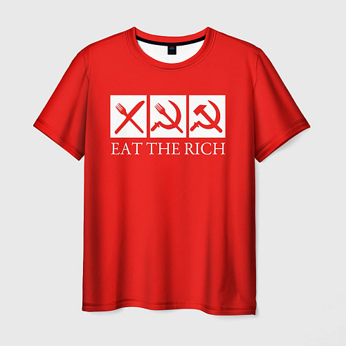 Мужская футболка Eat The Rich / 3D-принт – фото 1