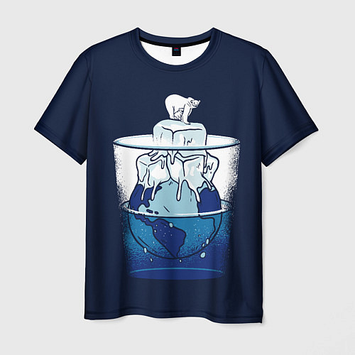 Мужская футболка Polar Ice Bear / 3D-принт – фото 1