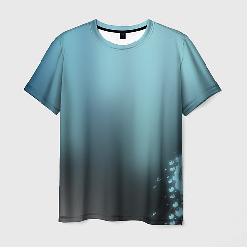 Мужская футболка Водяные свечения / 3D-принт – фото 1