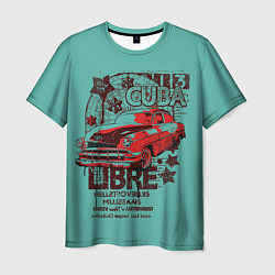 Футболка мужская CUBA CAR, цвет: 3D-принт