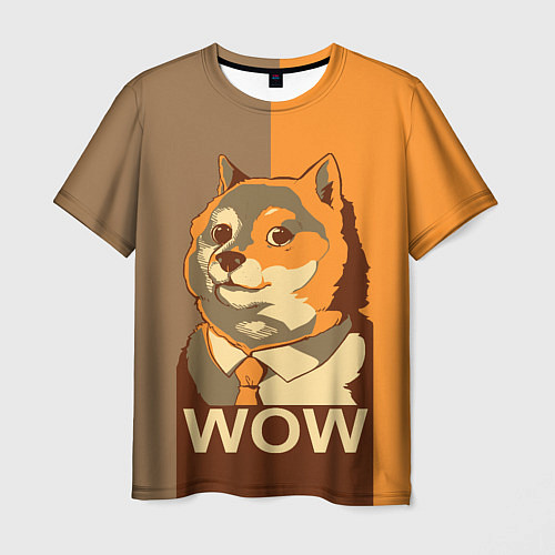 Мужская футболка Doge Wow / 3D-принт – фото 1