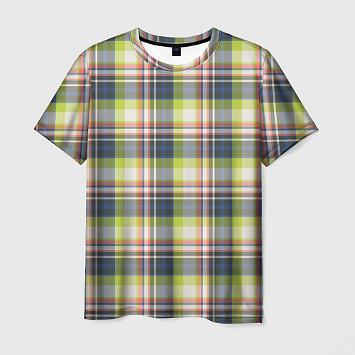 Мужская футболка Текстура в клетку / 3D-принт – фото 1