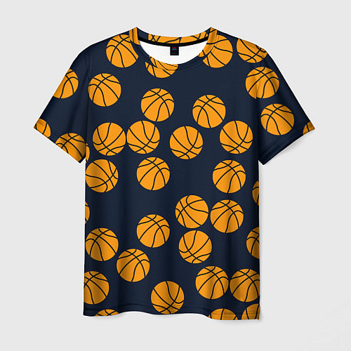 Мужская футболка Баскетбольные мячи / 3D-принт – фото 1