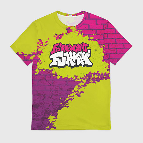 Мужская футболка Friday Night Funkin Кислотный / 3D-принт – фото 1