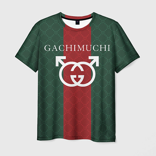 Мужская футболка GACHI GUCCI / 3D-принт – фото 1