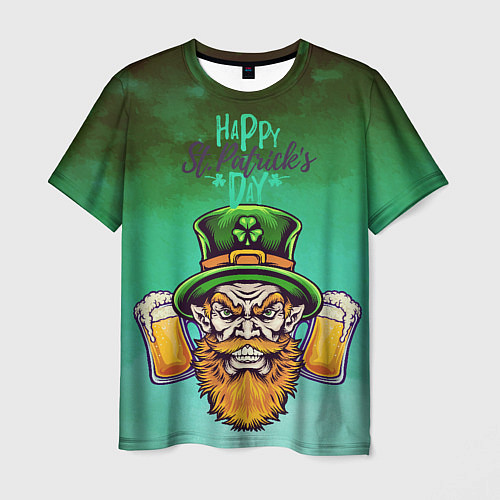 Мужская футболка Happy Saint Patricks Day / 3D-принт – фото 1
