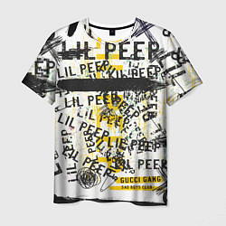 Футболка мужская LIL PEEP Vintage Graffiti Wall, цвет: 3D-принт