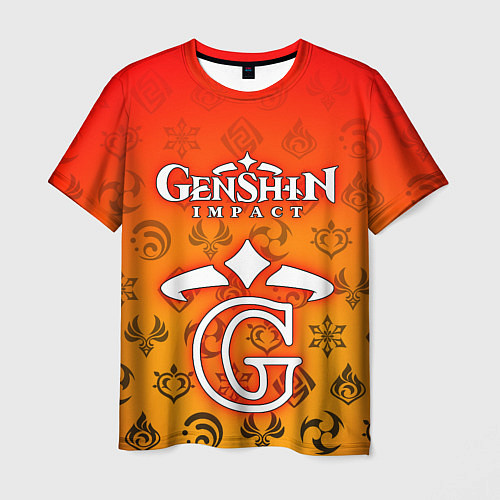 Мужская футболка GENSHIN IMPACT / 3D-принт – фото 1