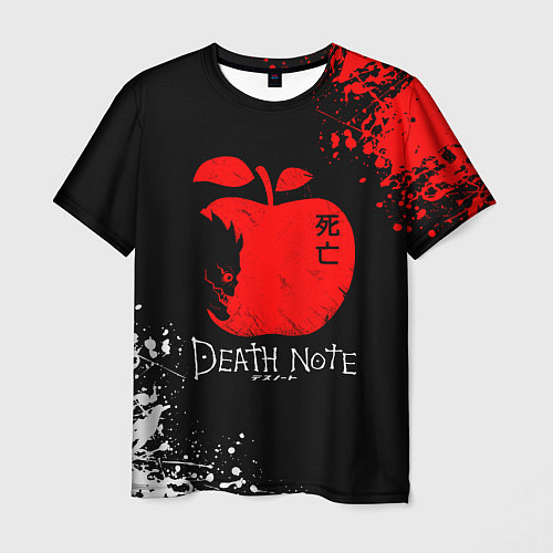 Мужская футболка DEATH NOTE ТЕТРАДЬ СМЕРТИ / 3D-принт – фото 1