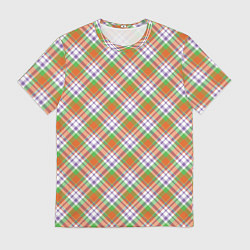 Мужская футболка Узор в клетку