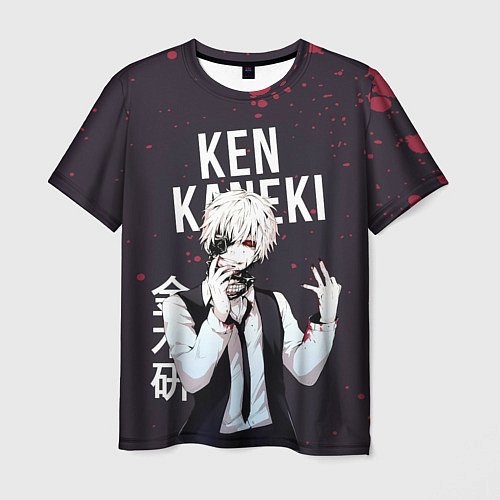 Мужская футболка Ken Kaneki Tokyo Ghoul / 3D-принт – фото 1