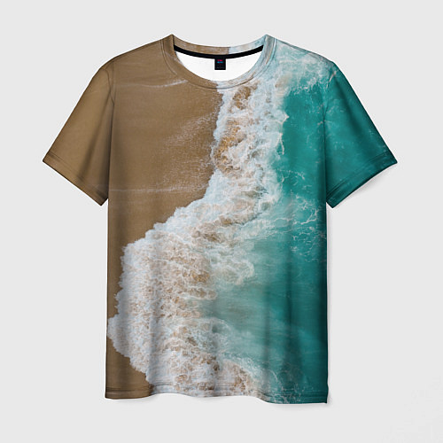 Мужская футболка Пляж beach / 3D-принт – фото 1