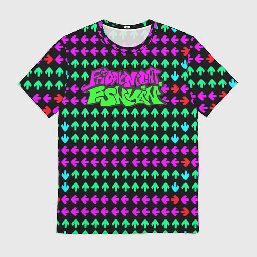 Мужская футболка Неон Friday Night Funkin / 3D-принт – фото 1