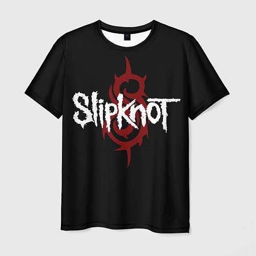 Мужская футболка Slipknot Надпись / 3D-принт – фото 1