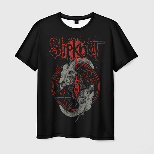 Мужская футболка Slipknot Черепа / 3D-принт – фото 1