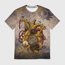 Футболка мужская Механическое сердце, цвет: 3D-принт