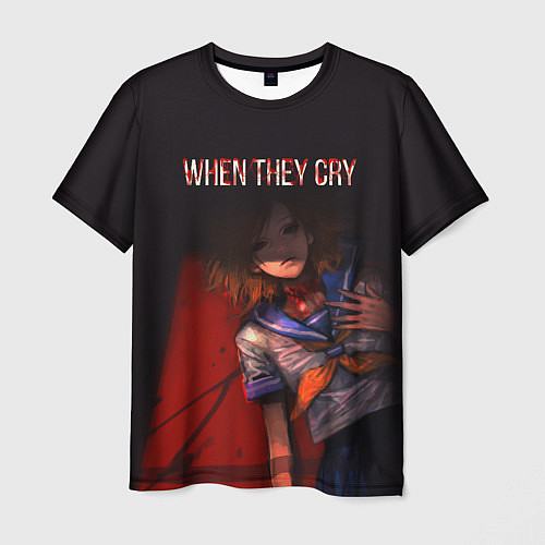 Мужская футболка When they cry / 3D-принт – фото 1