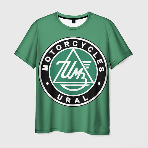 Мужская футболка Motorcycle Ural logo / 3D-принт – фото 1