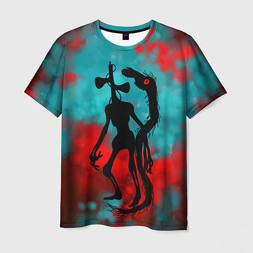 Мужская футболка Сиреноголовый и Лошадь монстры / 3D-принт – фото 1