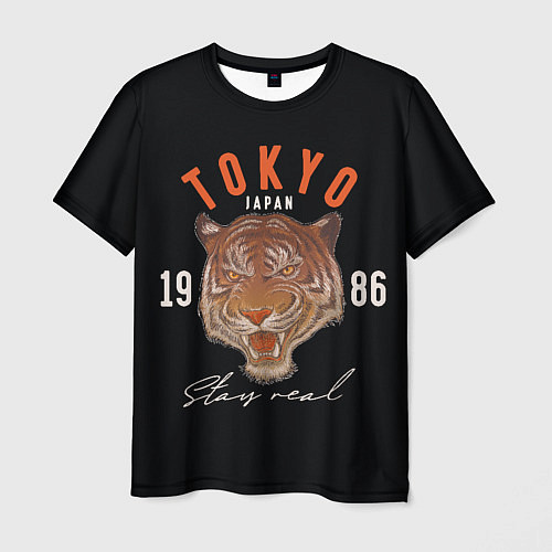 Мужская футболка Tokyo Tiger Japan / 3D-принт – фото 1