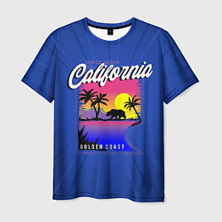Футболка мужская California golden coast, цвет: 3D-принт