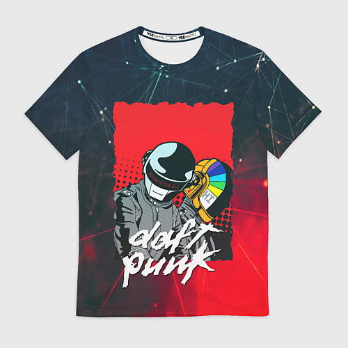 Мужская футболка DAFT PUNK MUSIC / 3D-принт – фото 1