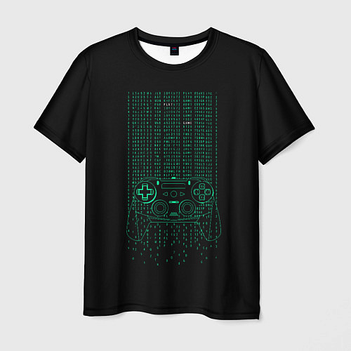 Мужская футболка Геймпад геймера матрица / 3D-принт – фото 1
