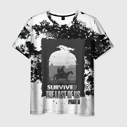 Мужская футболка The Last of US SURVIVE / 3D-принт – фото 1