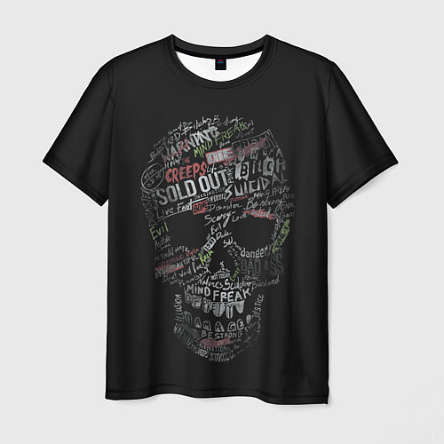 Мужская футболка Skull Creeps / 3D-принт – фото 1