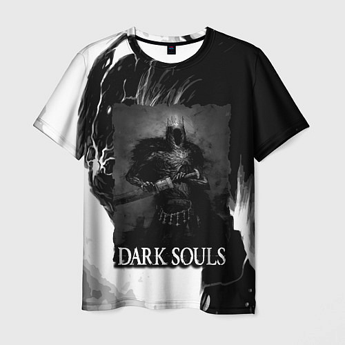 Мужская футболка DARKSOULS ТЁМНЫЙ РЫЦАРЬ / 3D-принт – фото 1