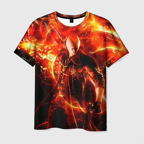 Мужская футболка Данте в огне / 3D-принт – фото 1