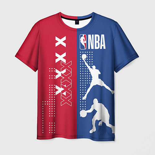 Мужская футболка NBA / 3D-принт – фото 1