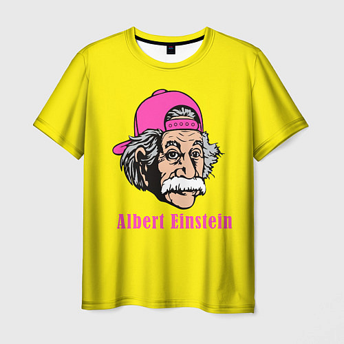 Мужская футболка Albert Einstein / 3D-принт – фото 1