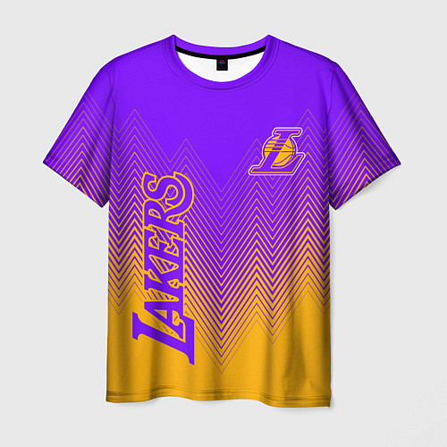 Мужская футболка LOS ANGELES LAKERS ЛЕЙКЕРС / 3D-принт – фото 1