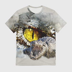 Мужская футболка Глаз крокодила