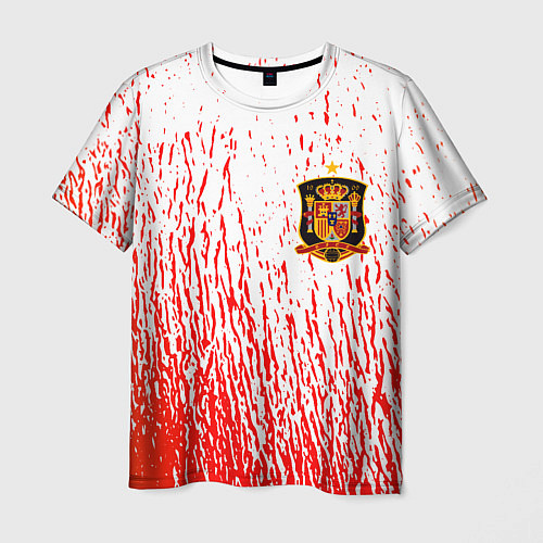Мужская футболка Сборная Испании / 3D-принт – фото 1
