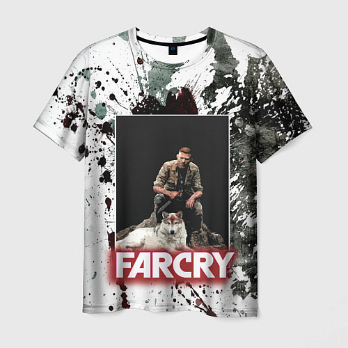 Мужская футболка FARCRY WOLF / 3D-принт – фото 1