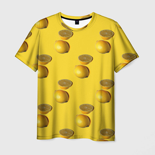Мужская футболка Летние лимоны / 3D-принт – фото 1