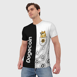 Футболка мужская DOGECOIN DOGE КАРМАН, цвет: 3D-принт — фото 2