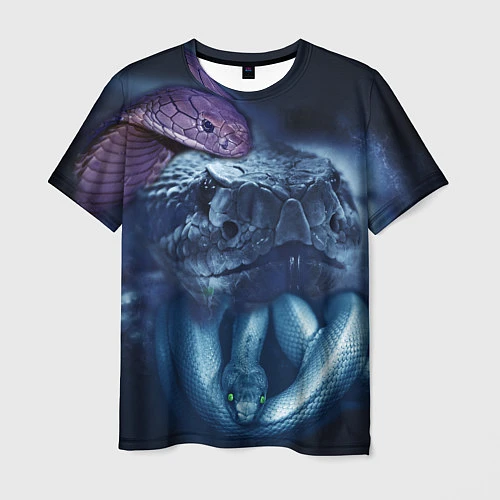 Мужская футболка Мифические змеи / 3D-принт – фото 1
