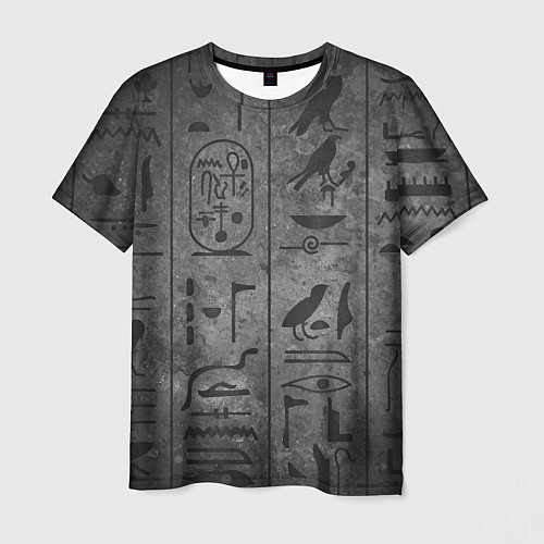 Мужская футболка Египетские Иероглифы 3D / 3D-принт – фото 1