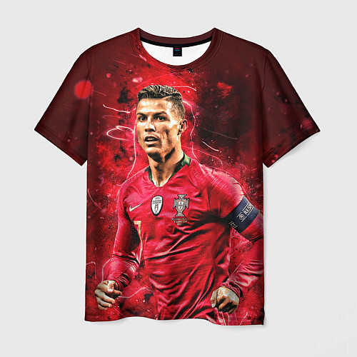 Мужская футболка Криштиану Роналду Португалия / 3D-принт – фото 1